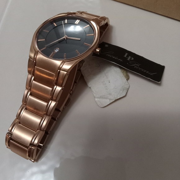 Lucien Piccard Rose Gold Dress Watch - Picture 7 of 9